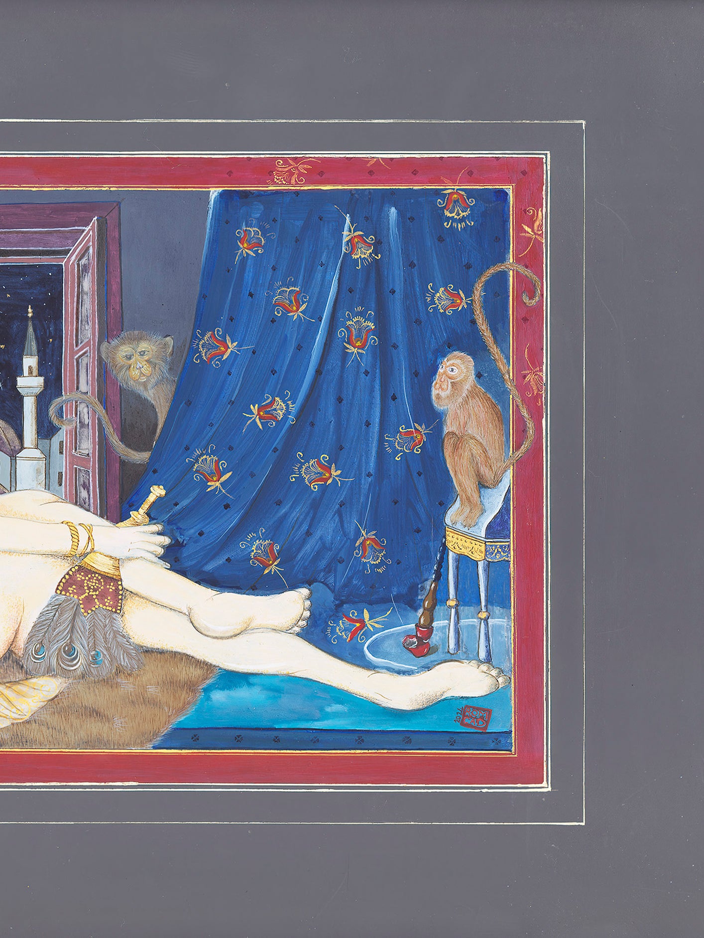 Baskı // Maymunlu Grand Odalisque - 2024