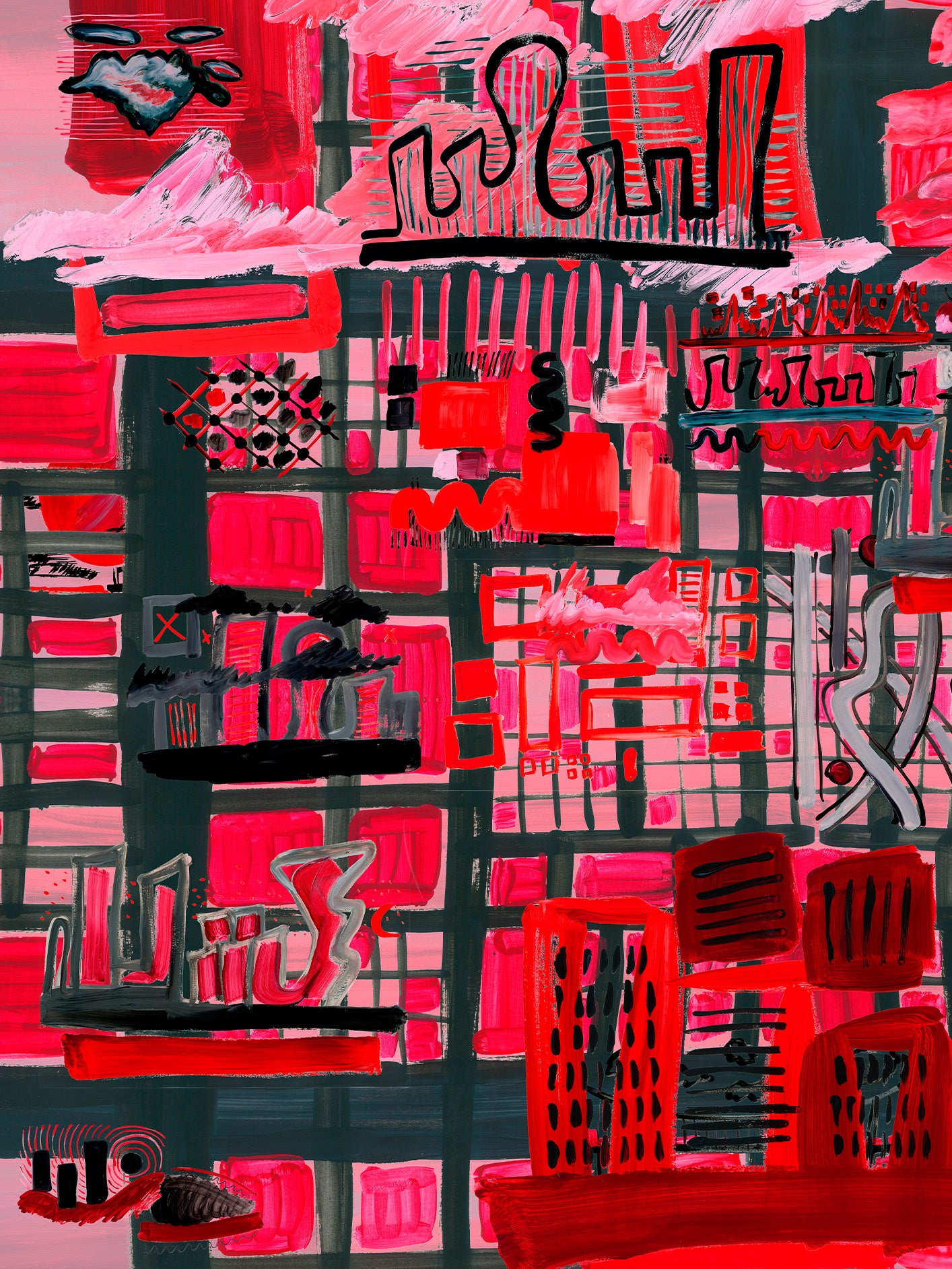 Baskı // Metal Şehirler Plastik Bulutlar 2 - 2021