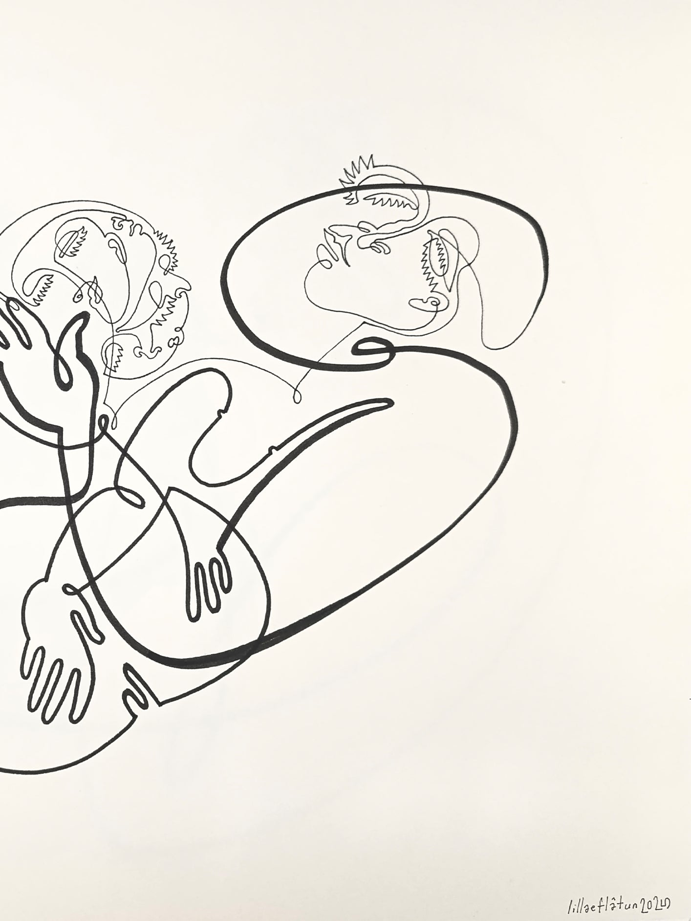 Resim // Zihnim Benim Yumağımdır Ben İse Uykulu Bir Kedi - 2025